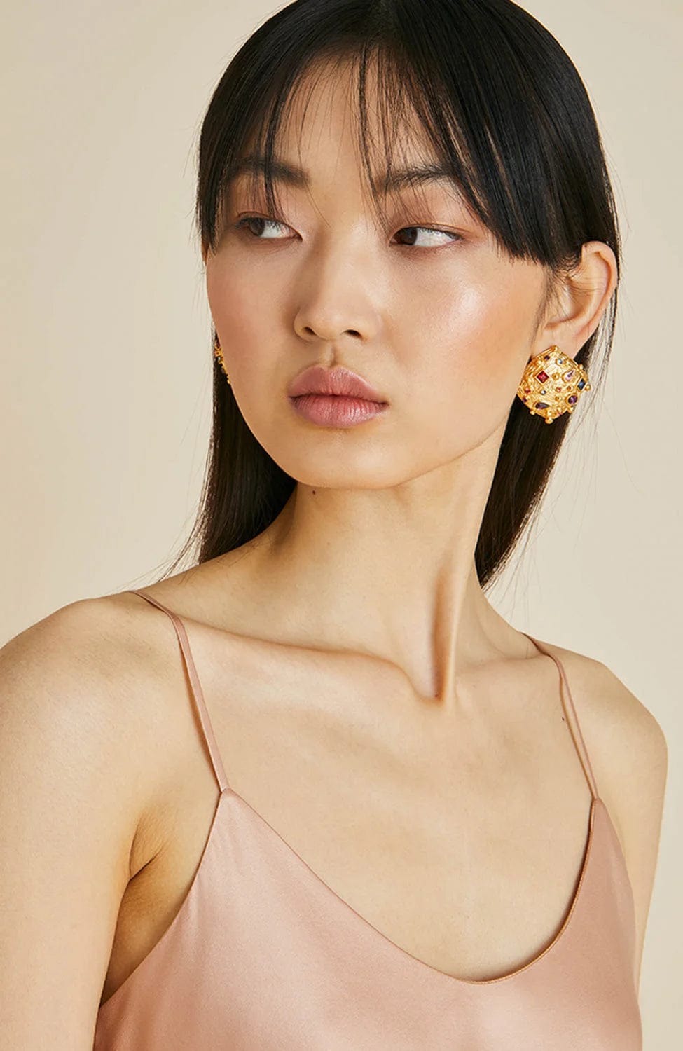 %shop_name_% Olivia von Halle_Venus Shell Silk Short Slip Dress _ Loungewear_