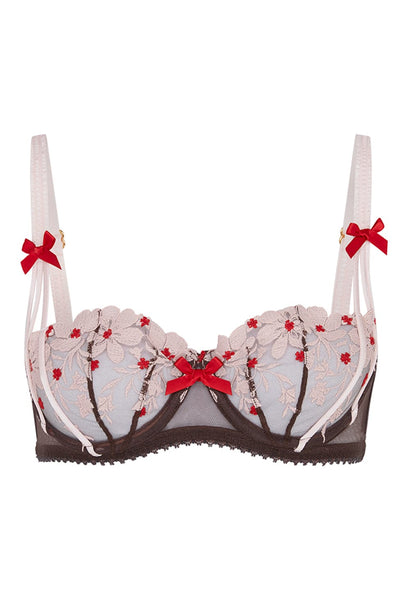 Sheer Lingerie Agent Provocateur Bras Chestnut Pink / 32C Dawne Bra