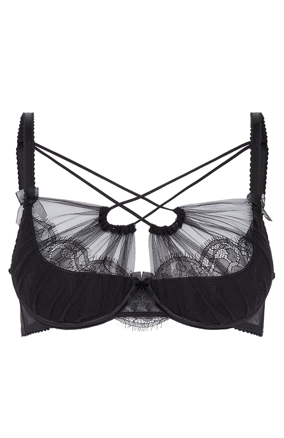 Sheer Lingerie Agent Provocateur Bras Black / 32A Halley Bra