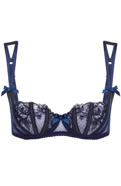 Sheer Lingerie Agent Provocateur Bras Navy / 32A Rosia Bra