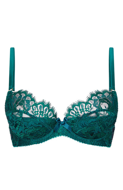 Sheer Lingerie Agent Provocateur Bras Green / 32A Solanna Bra