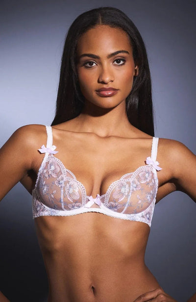 Sheer Lingerie Agent Provocateur Bras Winnette Plunge Underwired Bra