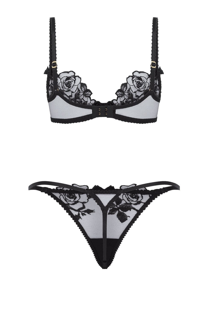 Callypso Bra and Thong Set-Lingerie Sets-Agent Provocateur-SHEER, SHEER, Luxury lingerie brand, Luxury lingerie Hong Kong, Designer lingerie HK, Designer lingerie online, International luxury lingerie, Luxury lingerie gift ideas, buy lingerie online, Designer lingerie global delivery, Luxury lingerie shipping to Australia, Luxury lingerie shipping to Singapore