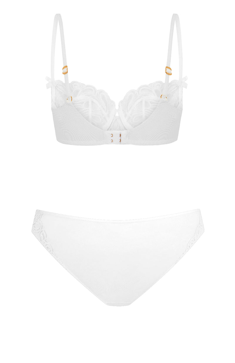 Nelle Bra and Brief Set-Lingerie Sets-Agent Provocateur-SHEER, SHEER, Luxury lingerie brand, Luxury lingerie Hong Kong, Designer lingerie HK, Designer lingerie online, International luxury lingerie, Luxury lingerie gift ideas, buy lingerie online, Designer lingerie global delivery, Luxury lingerie shipping to Australia, Luxury lingerie shipping to Singapore