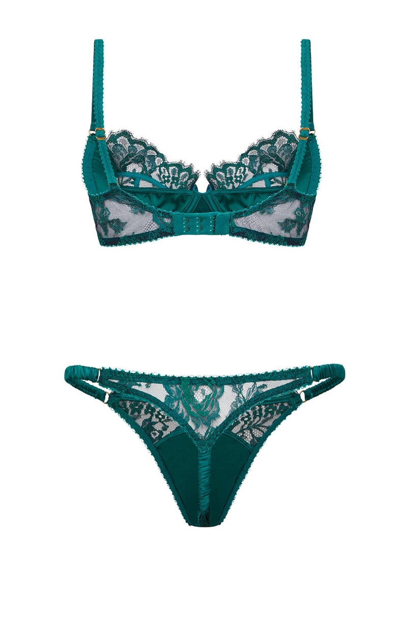 Solanna Bra and Thong Set-Lingerie Sets-Agent Provocateur-SHEER, SHEER, Luxury lingerie brand, Luxury lingerie Hong Kong, Designer lingerie HK, Designer lingerie online, International luxury lingerie, Luxury lingerie gift ideas, buy lingerie online, Designer lingerie global delivery, Luxury lingerie shipping to Australia, Luxury lingerie shipping to Singapore
