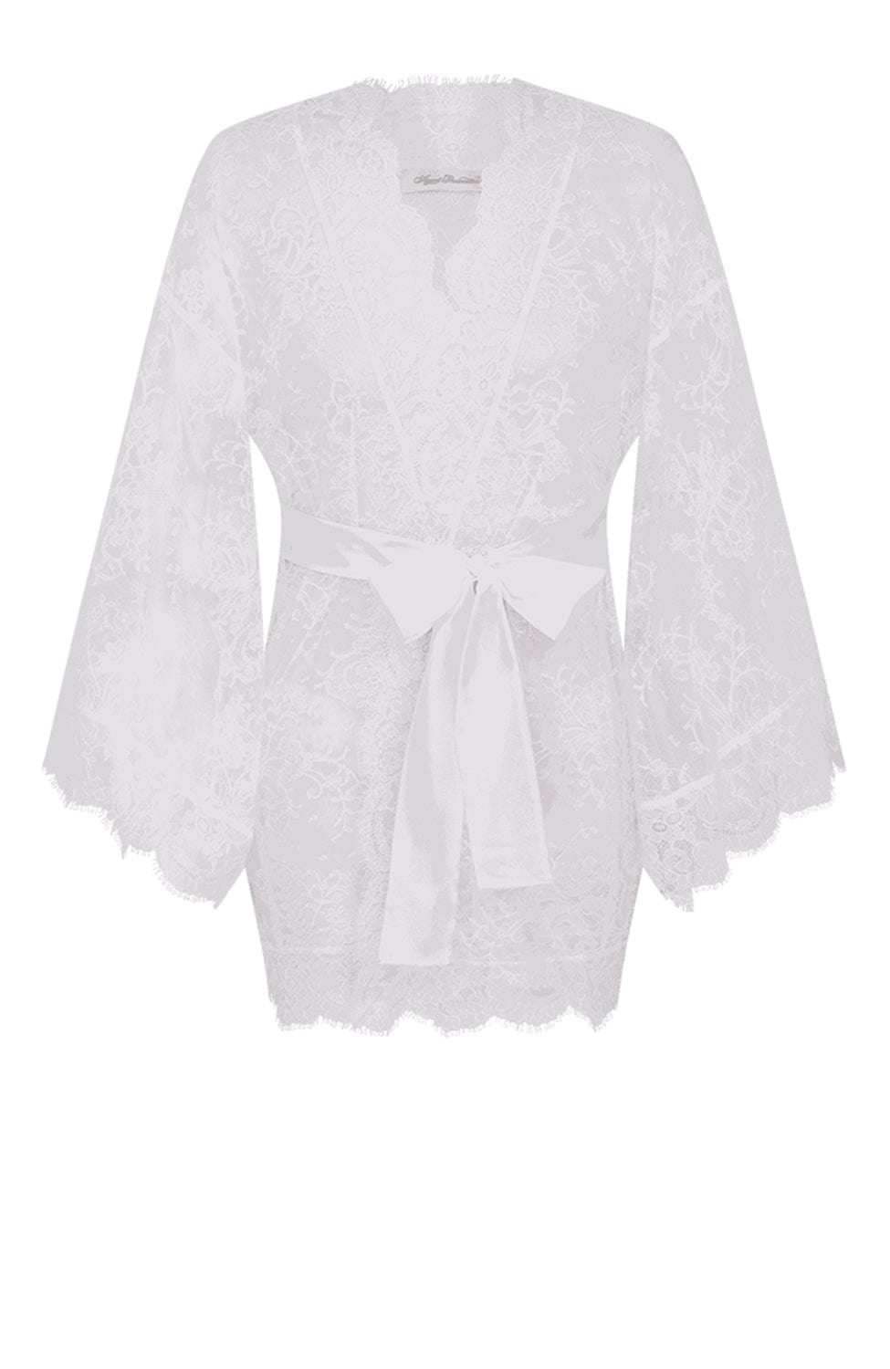 Sheer Lingerie Agent Provocateur Loungewear White / 9001 / O/S Daniela Kimono