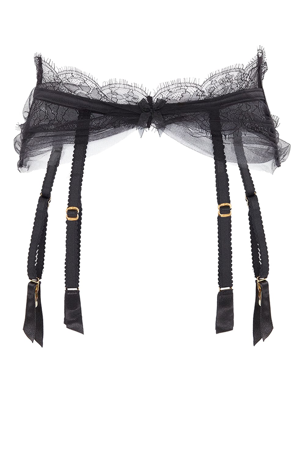 Sheer Lingerie Agent Provocateur Underwear Black / 0 Halley Suspender