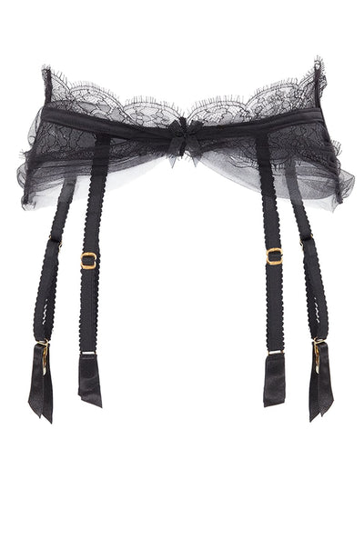 Sheer Lingerie Agent Provocateur Underwear Black / 0 Halley Suspender