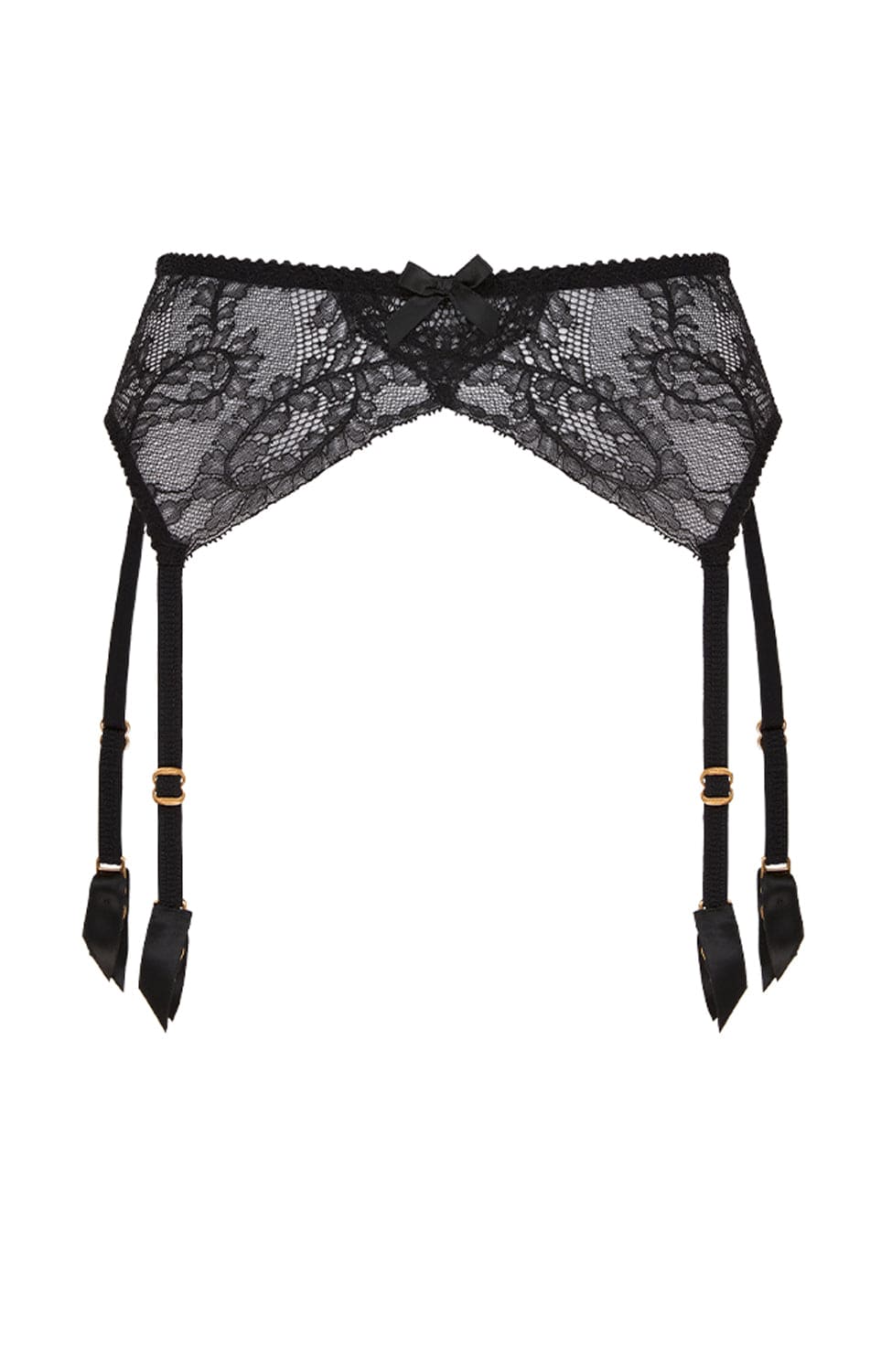 Sheer Lingerie Agent Provocateur Underwear Black / 2501 / 1 Love Suspender