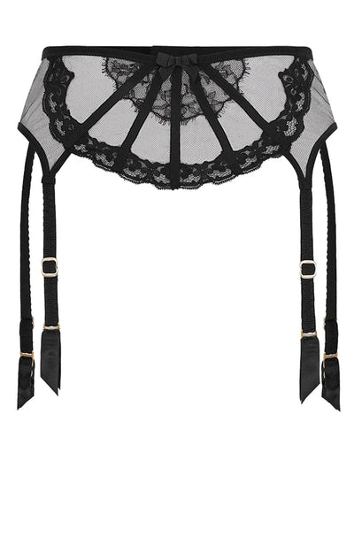 Sheer Lingerie Agent Provocateur Underwear Black / 1 Mariann Suspender
