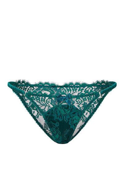 Sheer Lingerie Agent Provocateur Underwear Green / 1 Solanna Brief