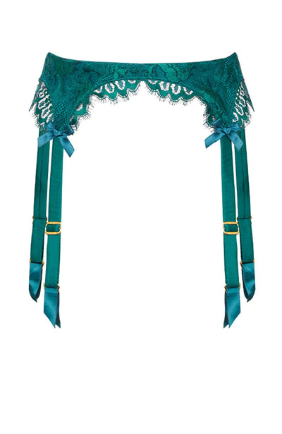 Sheer Lingerie Agent Provocateur Underwear Green / 2501 / 1 Solanna Suspender