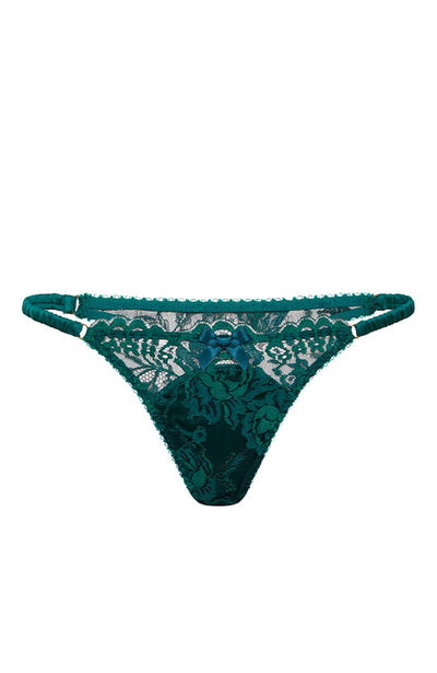 Sheer Lingerie Agent Provocateur Underwear Green / 2501 / 1 Solanna Thong