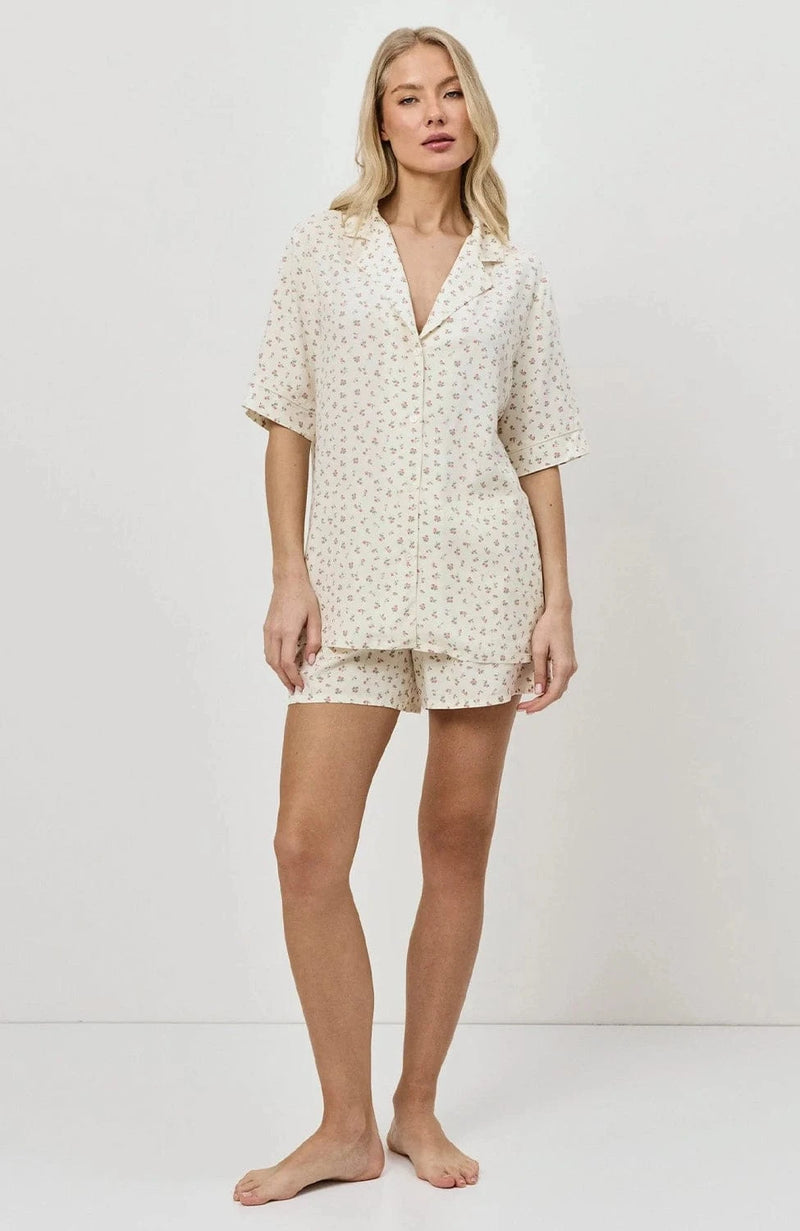 Sheer Lingerie Aruelle Loungewear Caprielle Short Pajama Set