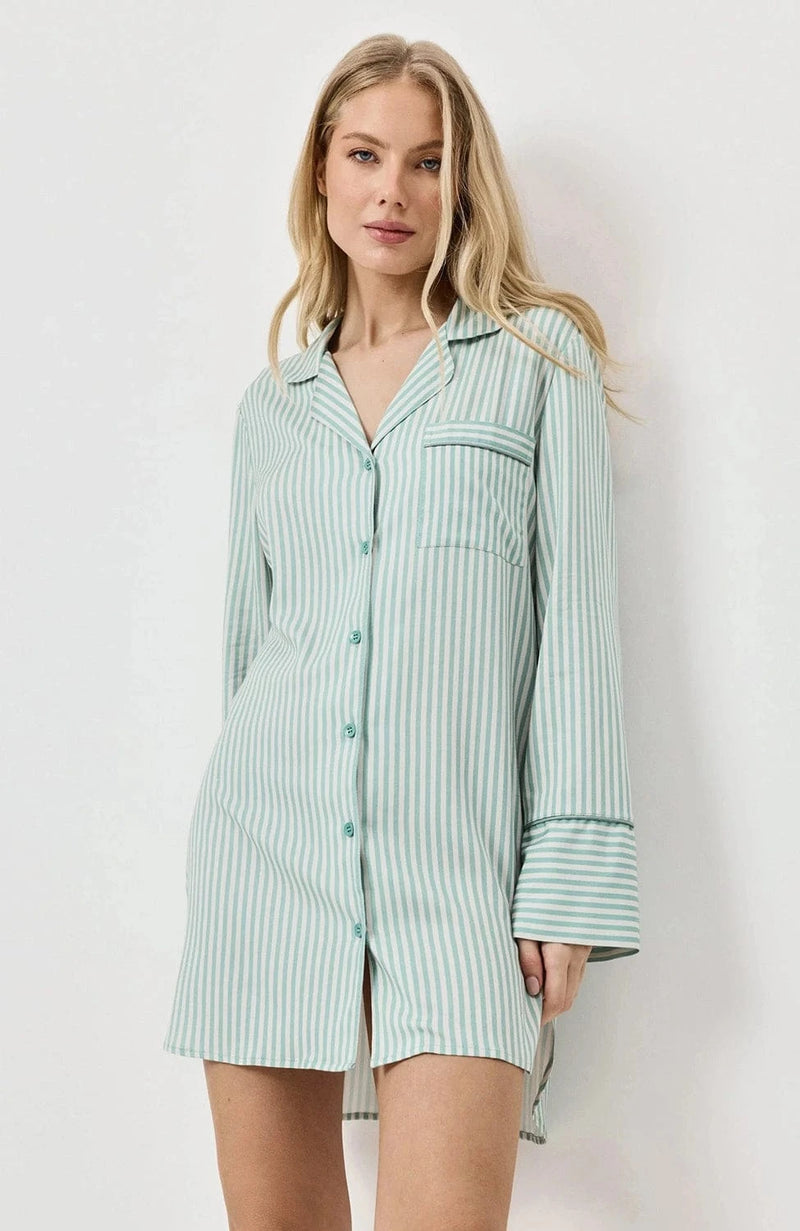 Sheer Lingerie Aruelle Loungewear Moss Nightdress