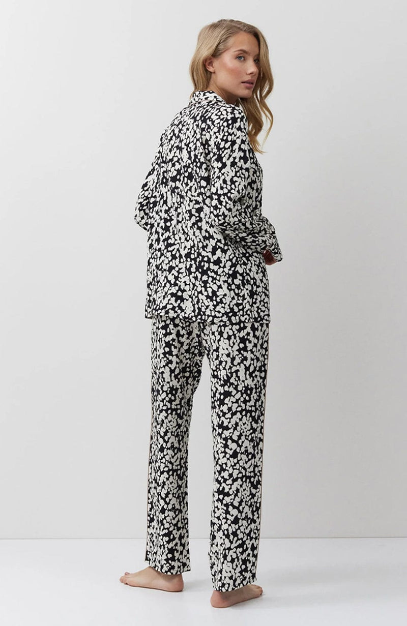 Solene Long Pajama Set-Loungewear-Aruelle-SHEER, SHEER, Luxury lingerie brand, Luxury lingerie Hong Kong, Designer lingerie HK, Designer lingerie online, International luxury lingerie, Luxury lingerie gift ideas, buy lingerie online, Designer lingerie global delivery, Luxury lingerie shipping to Australia, Luxury lingerie shipping to Singapore