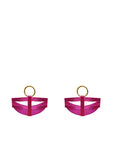 Sheer Lingerie Bordelle Accessories Magenta / 2401 / O/S Vero Garters