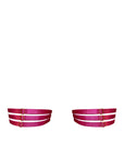 Sheer Lingerie Bordelle Accessories Magenta / 2401 / O/S Vero Garters
