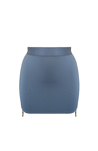 Sheer Lingerie Bordelle Bodywear Denim / 2501 / 1 Syra Open Back Skirt