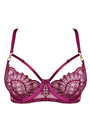 Sheer Lingerie Bordelle Bras Magenta / 2401 / XS Mari Balconette Wire Bra