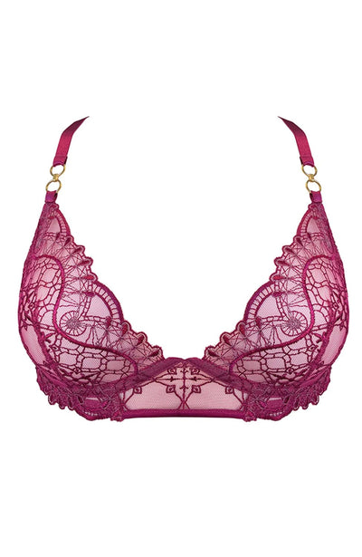 Sheer Lingerie Bordelle Bras Magenta / 2401 / XS Mari Soft Cup Bra