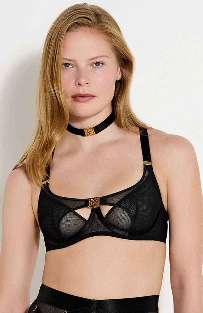 Sheer Lingerie Bordelle Bras Nara Layered Mesh Wire Bra