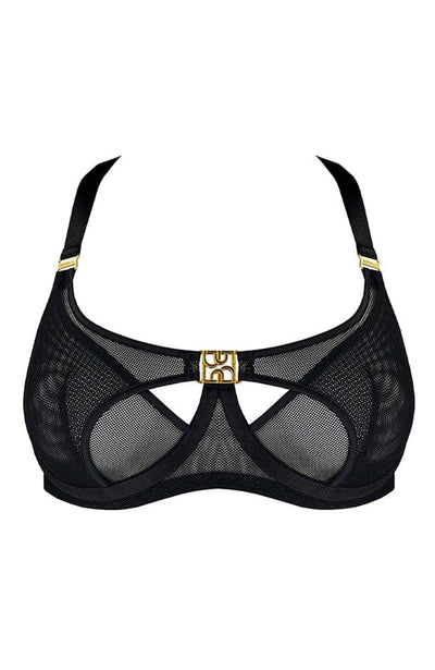 Sheer Lingerie Bordelle Bras Black / 2502 / 1 Nara Layered Mesh Wire Bra