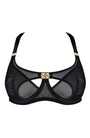 Sheer Lingerie Bordelle Bras Black / 2502 / 1 Nara Layered Mesh Wire Bra