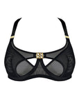 Sheer Lingerie Bordelle Bras Black / 2502 / 1 Nara Layered Mesh Wire Bra