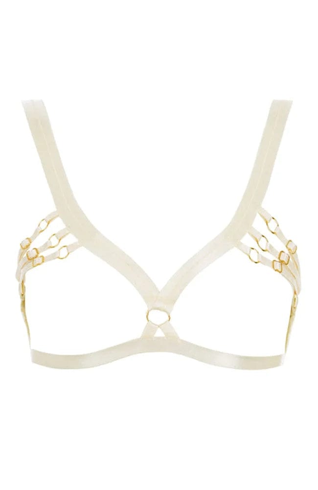 Sheer Lingerie Bordelle Bras Cream / 9001 / S Signature Bondage Belle Frame Bra