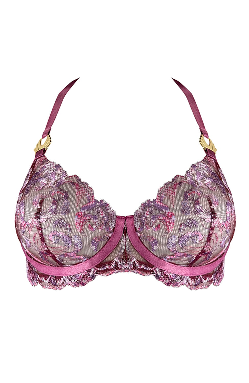Sheer Lingerie Bordelle Bras Siren Balconette Wire Bra
