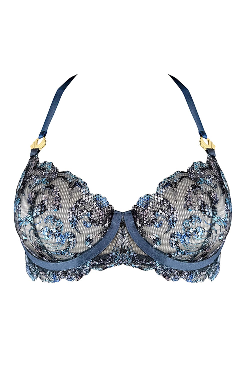 Sheer Lingerie Bordelle Bras Siren Balconette Wire Bra