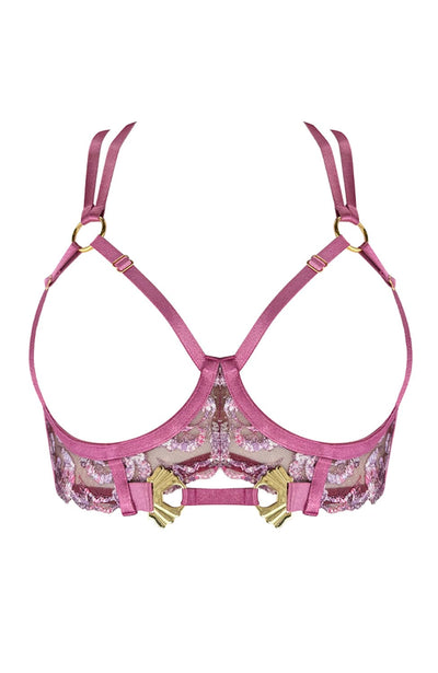 Sheer Lingerie Bordelle Bras Siren Ouvert Wire Bra