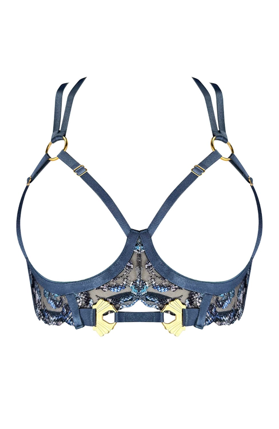 Sheer Lingerie Bordelle Bras Siren Ouvert Wire Bra