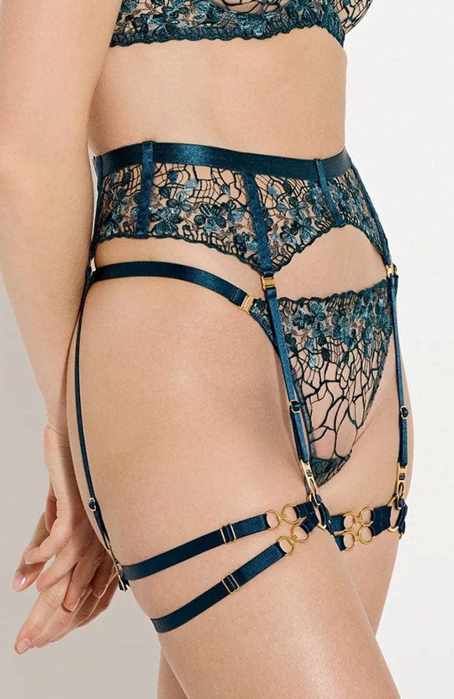 Sheer Lingerie Bordelle Underwear Amela Suspender