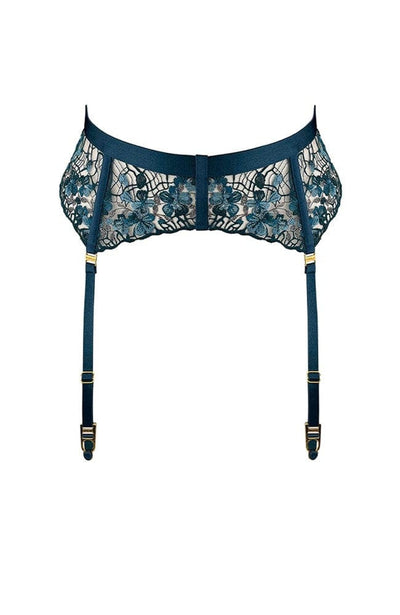 Sheer Lingerie Bordelle Underwear Teal / 2502 / 1 Amela Suspender