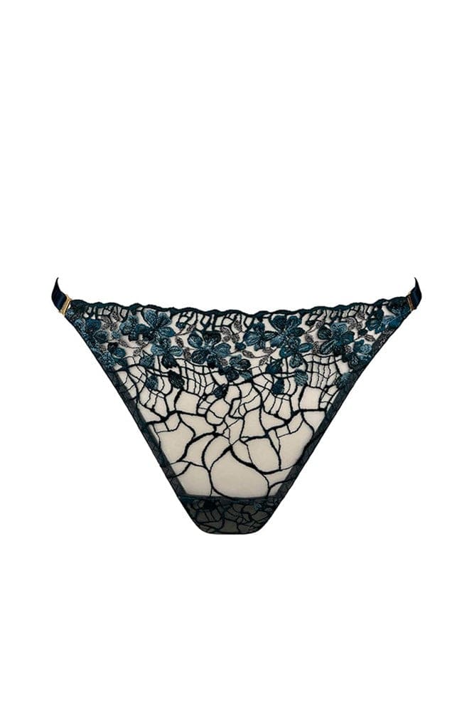 Sheer Lingerie Bordelle Underwear Teal / 2502 / 1 Amela Thong