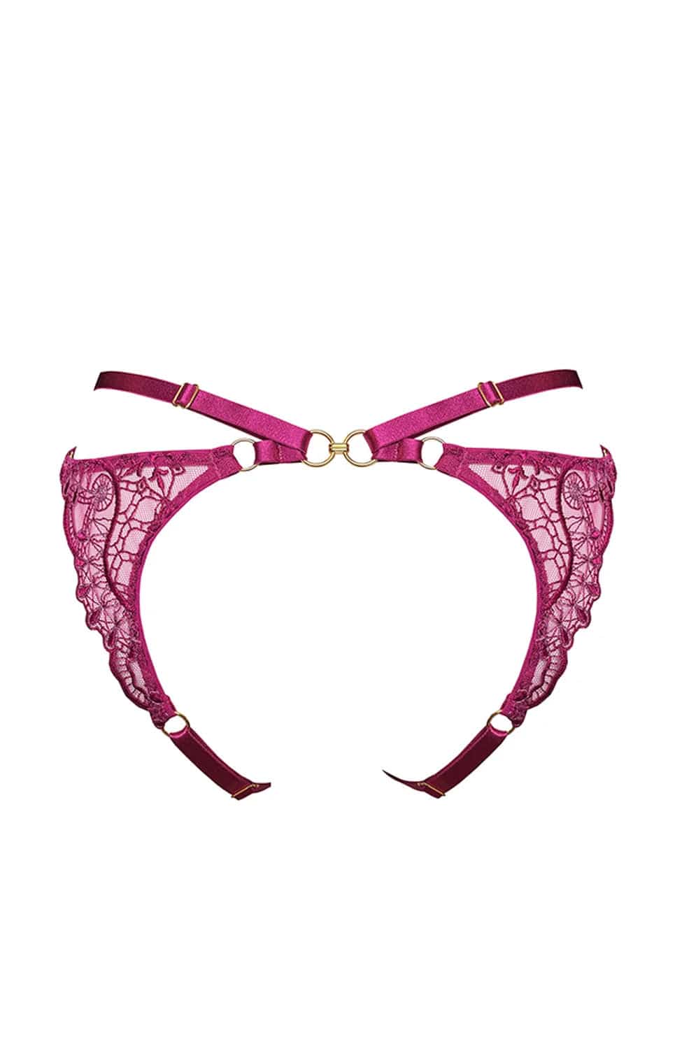 Sheer Lingerie Bordelle Underwear Mari Open Back Brief
