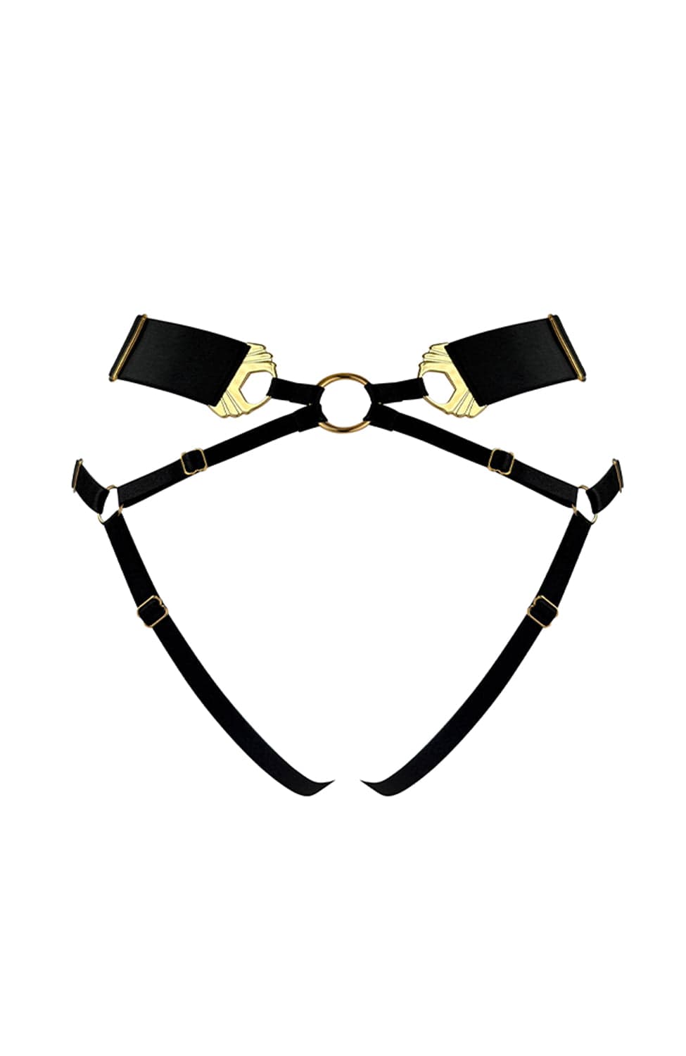 Sheer Lingerie Bordelle Underwear Melusina Open Back Brief