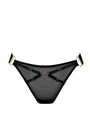 Sheer Lingerie Bordelle Underwear Black / 1 Nara Bondage Thong