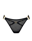 Sheer Lingerie Bordelle Underwear Black / 1 Nara Bondage Thong