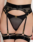 Sheer Lingerie Bordelle Underwear Nara Strap Thong