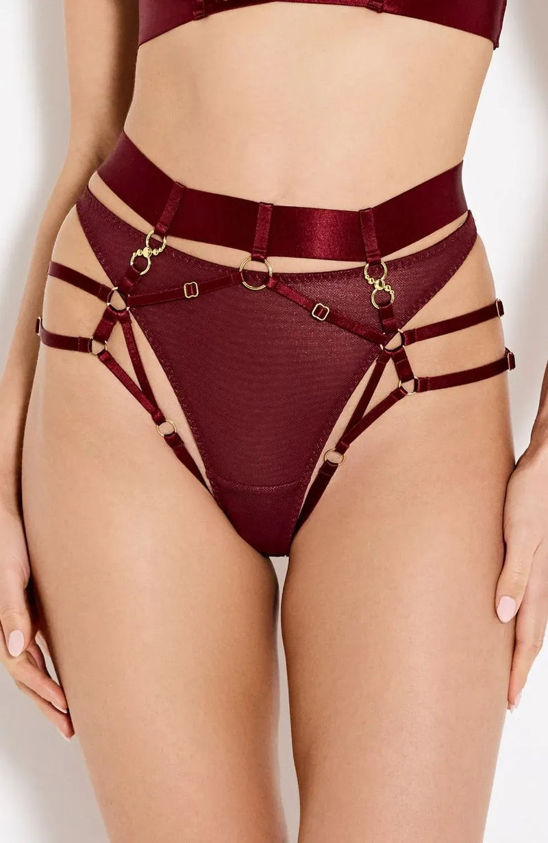 Sheer Lingerie Bordelle Underwear Neda Multi-Style Harness Brief