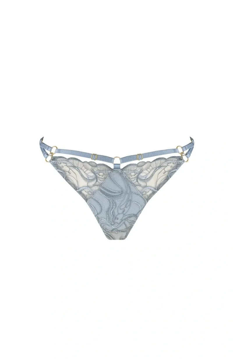 Sheer Lingerie Bordelle Underwear Pearl Strap Thong