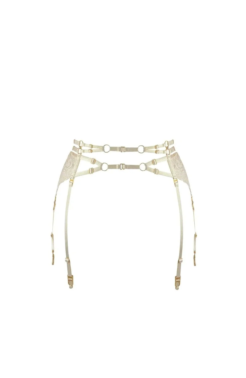 Sheer Lingerie Bordelle Underwear Pearl Suspender