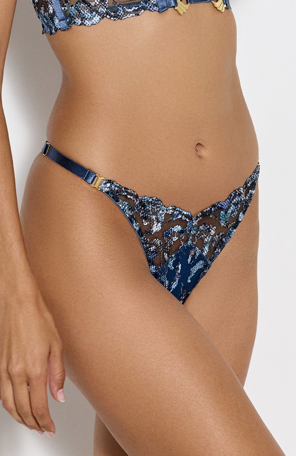 Sheer Lingerie Bordelle Underwear Siren Strap Thong