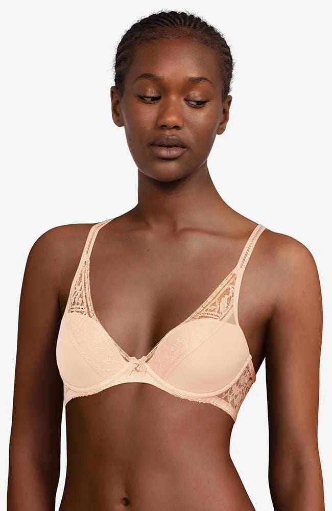 Alto Plunge T-Shirt Bra-Bras-Chantelle-SHEER, SHEER, Luxury lingerie brand, Luxury lingerie Hong Kong, Designer lingerie HK, Designer lingerie online, International luxury lingerie, Luxury lingerie gift ideas, buy lingerie online, Designer lingerie global delivery, Luxury lingerie shipping to Australia, Luxury lingerie shipping to Singapore