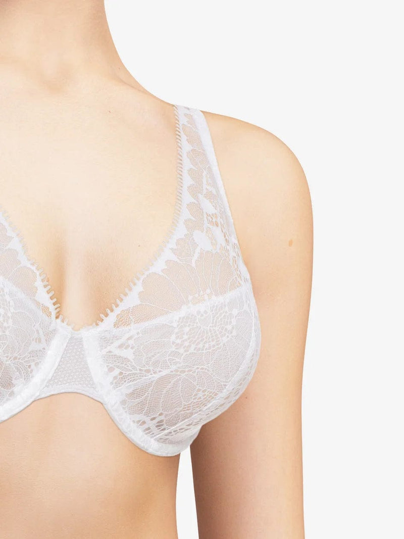 Day to Night Plunge Spacer Bra-Bras-Chantelle-SHEER, SHEER, Luxury lingerie brand, Luxury lingerie Hong Kong, Designer lingerie HK, Designer lingerie online, International luxury lingerie, Luxury lingerie gift ideas, buy lingerie online, Designer lingerie global delivery, Luxury lingerie shipping to Australia, Luxury lingerie shipping to Singapore