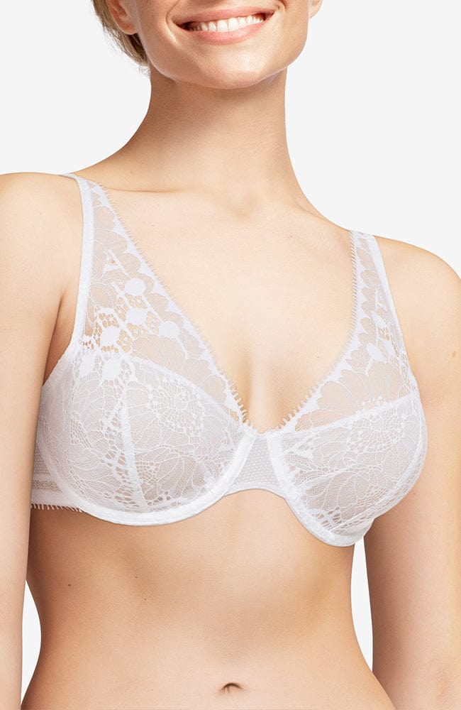 Sheer Lingerie Chantelle Bras Day to Night Plunge Spacer Bra
