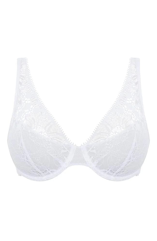 Sheer Lingerie Chantelle Bras White / 32B Day to Night Plunge Spacer Bra